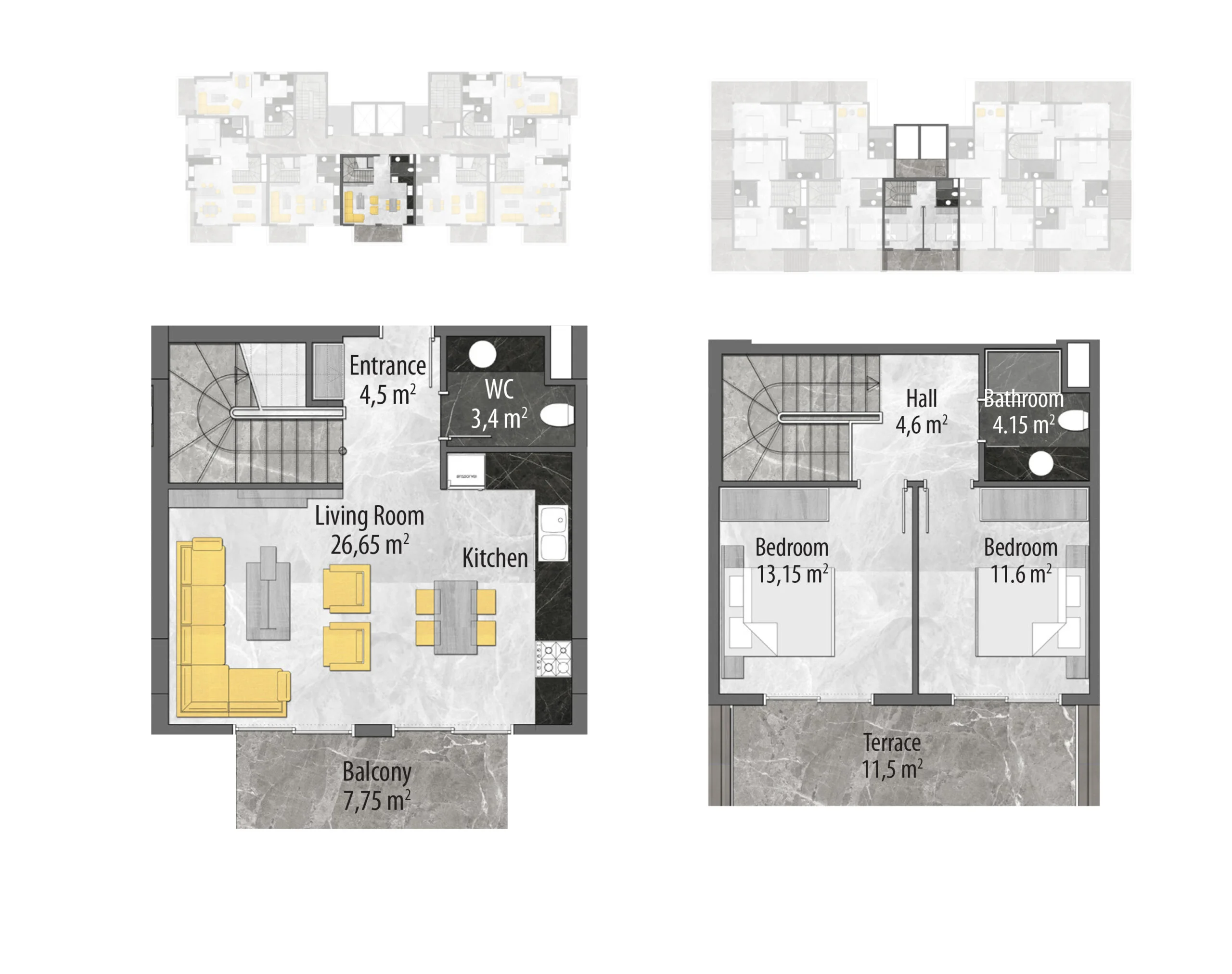 duplex 9th floor
