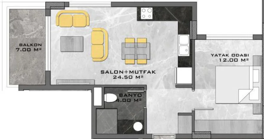 Apartment For Sale In Avsallar (1)