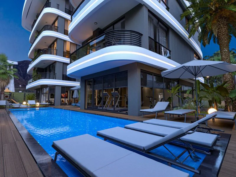 Two-room apartment for sale in Alanya Oba