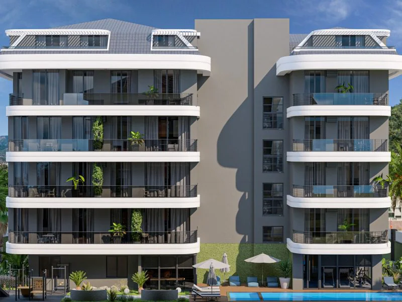 Two-room apartment for sale in Alanya Oba