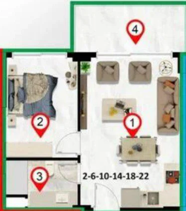 Apartment For Sale In Avsallar 2238(2)