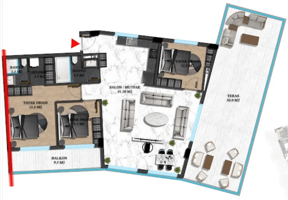 Apartment For Sale In Oba (14)