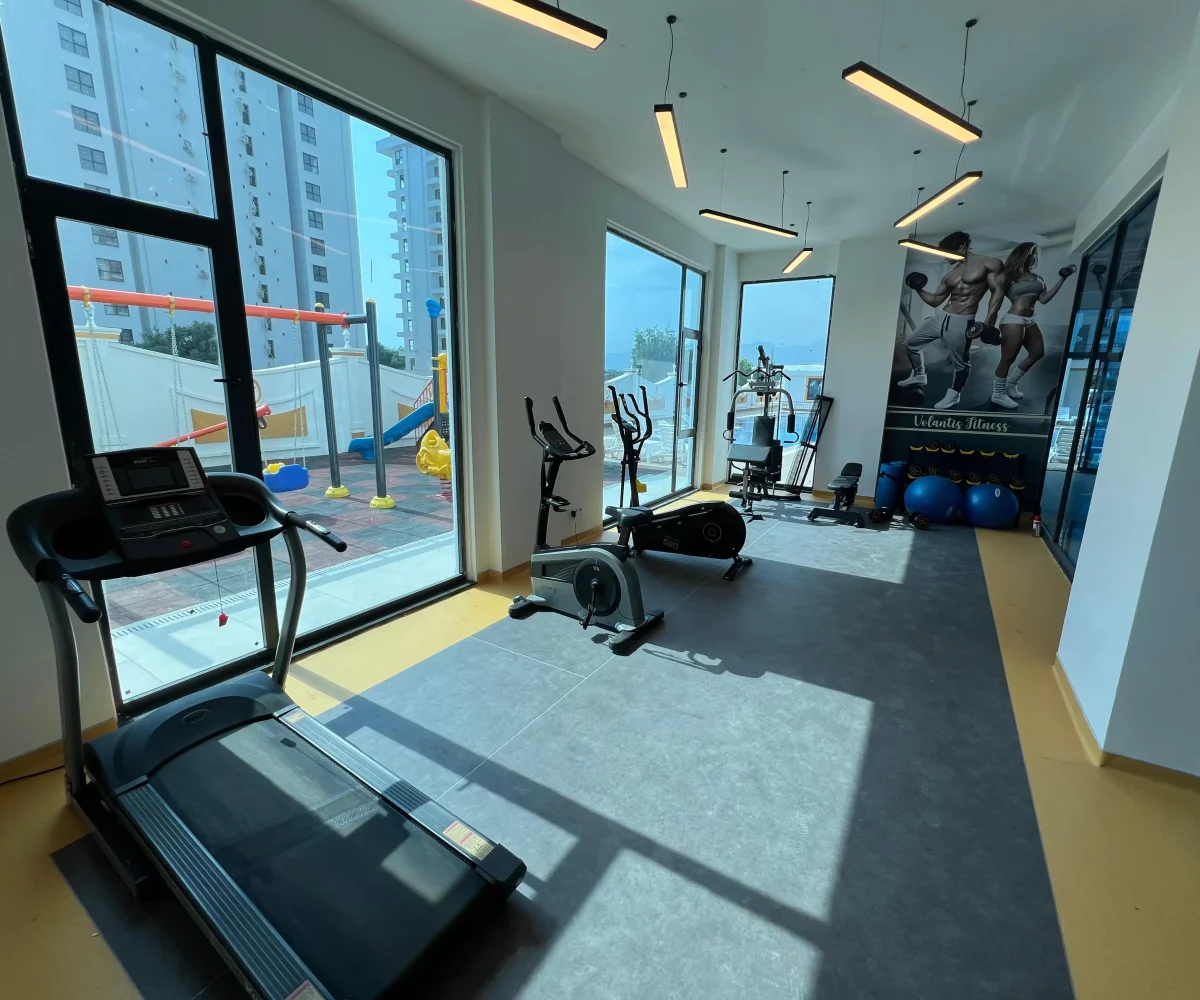 Two-bedroom apartment for sale in Mahmutlar Alanya – exterior view of the residential building in Mahmutlar