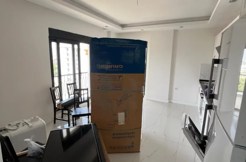 Two-bedroom apartment for sale in Mahmutlar Alanya – exterior view of the residential building in Mahmutlar