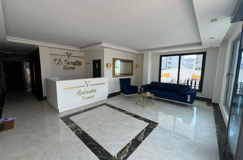 Two-bedroom apartment for sale in Mahmutlar Alanya – exterior view of the residential building in Mahmutlar