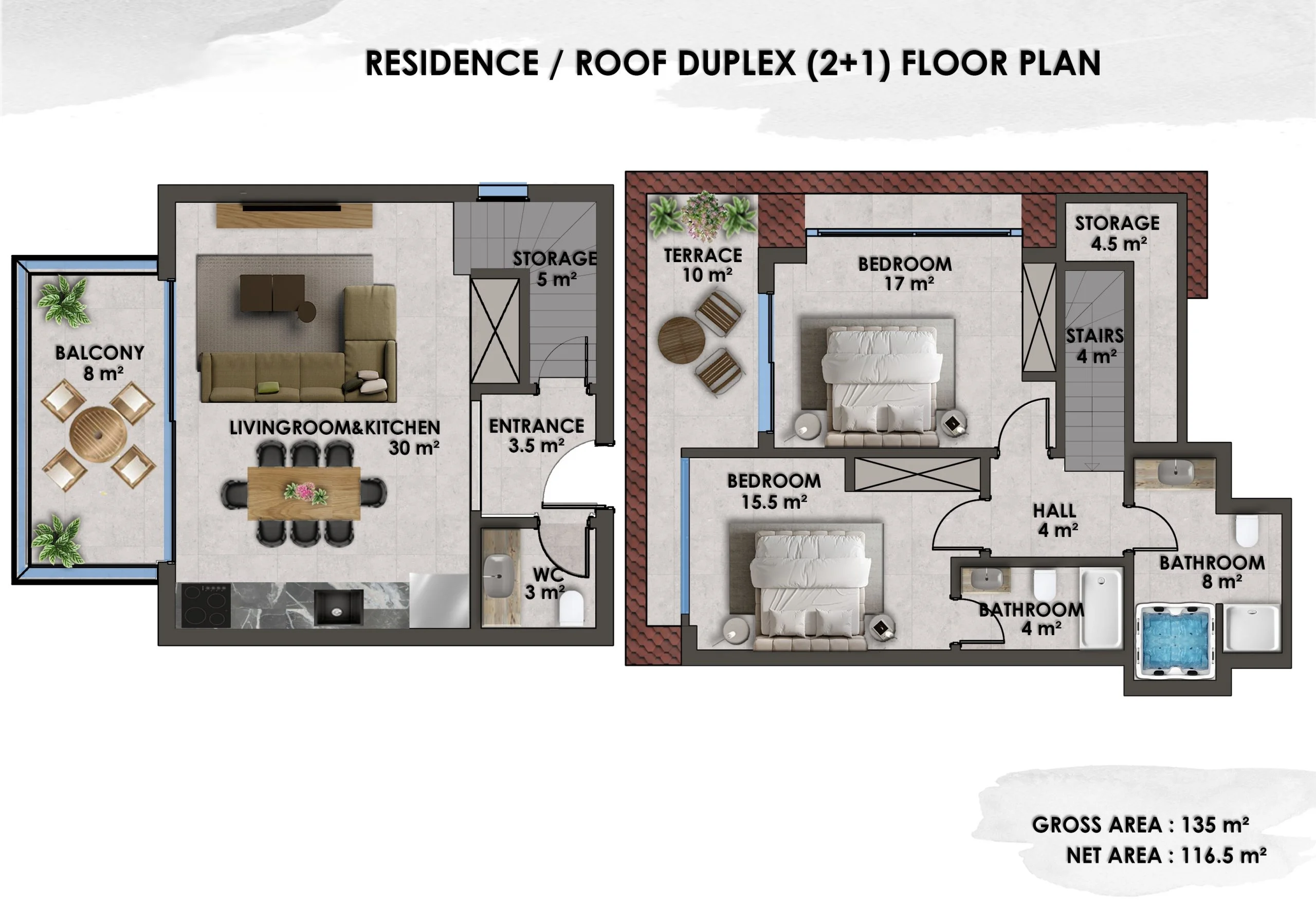 3+1 ROOF DUPLEX